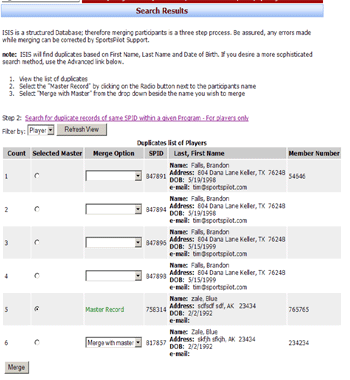 SportsStandings.com Administration - Facilities