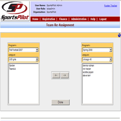 SportsStandings.com Administration - Facilities